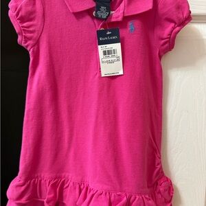 Ralph Lauren Fuchsia Kids Polo Dress